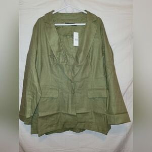 Fashion to Figure Oversized Linen Blazer